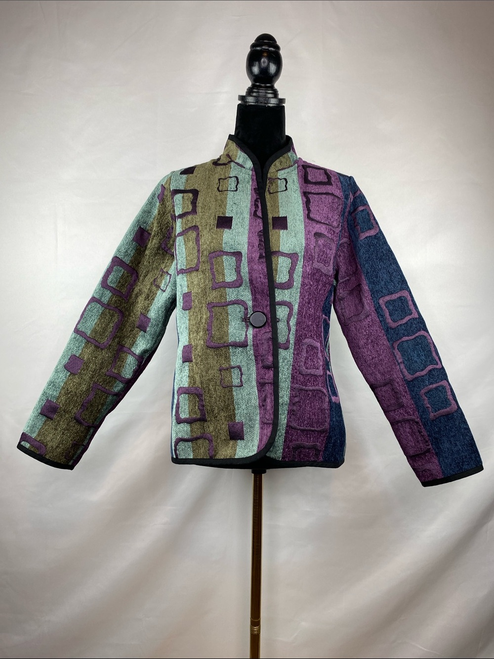 Trimdin Symphony Collection Jewel Reversible Quilted Jacket USA Size Medium